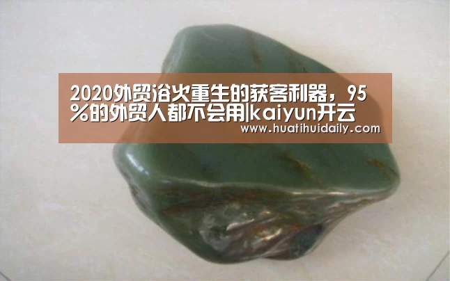 2020外贸浴火重生的获客利器,95%的外贸人都不会用|kaiyun开云(图1) 开云官网登录入口